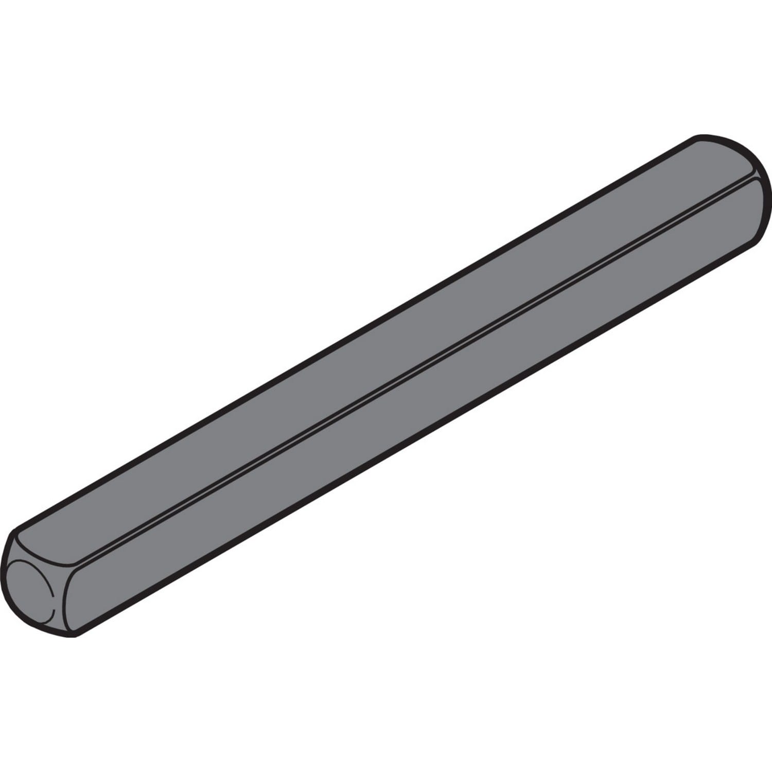 Hörmann Vierkant-Drückerstift Länge 110mm, TS 60 für Drückergarnitur Nebentür BILD 1