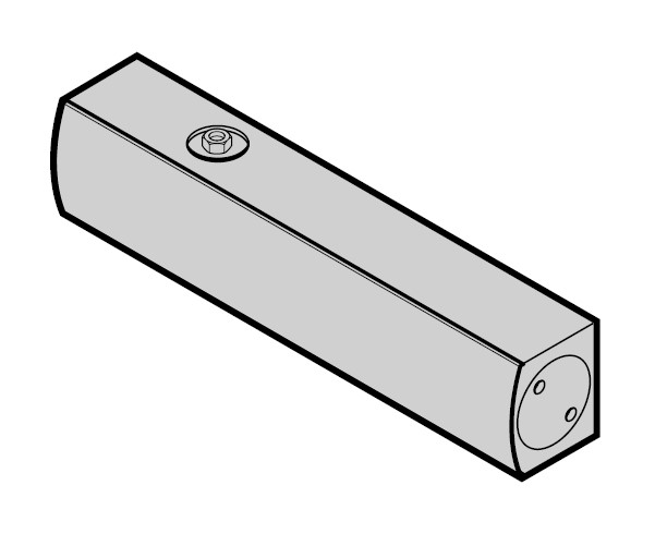 Hörmann Türschließer TS 5000 L (ohne Gleitschiene), silber für Drehtüren BILD 1