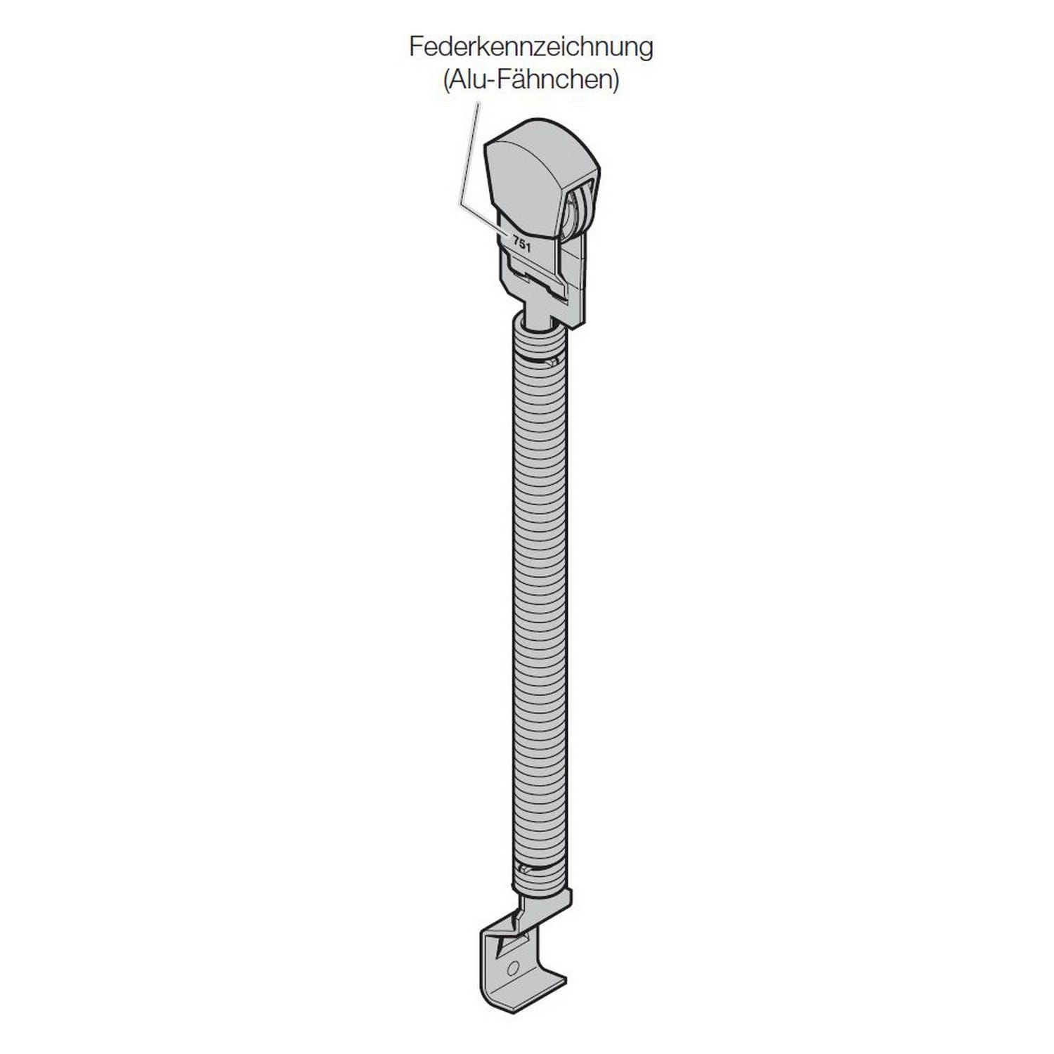 Hörmann Zugfederpaket Typ 2, Nr. 776, Länge: 870mm für Sektionaltor BILD 9