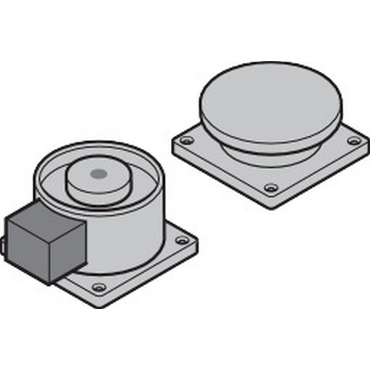 Hörmann Haftmagnet für Wandmontage mit Standardanker  für Stahl-Objektüren