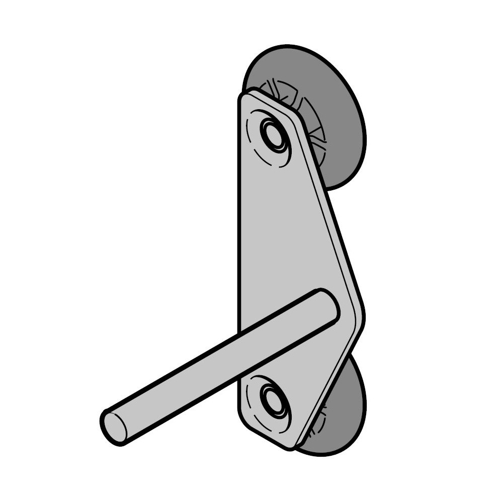 Hörmann Tandemlaufrolle TL005 VE100, Gewicht > 170kg für Sektionaltor BILD 9