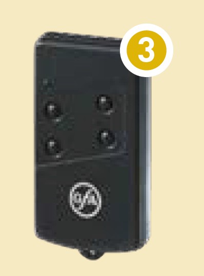 GfA Midi-Funkhandsender SKX4LC 4 Kanäle für Funkhandsender / 40012145