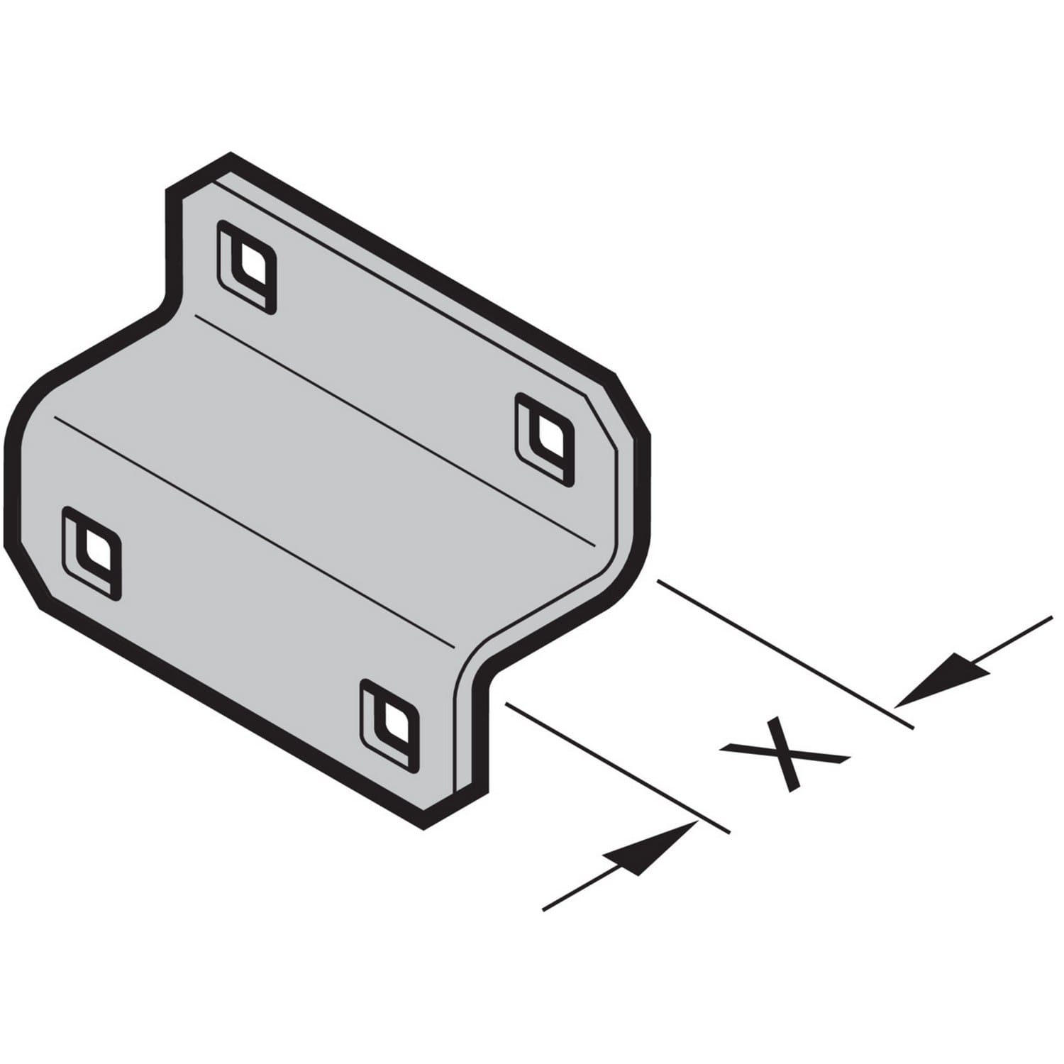 Hörmann Stützwinkel für Konsole, x = 40mm für Industrie-Sektionaltor BILD 1