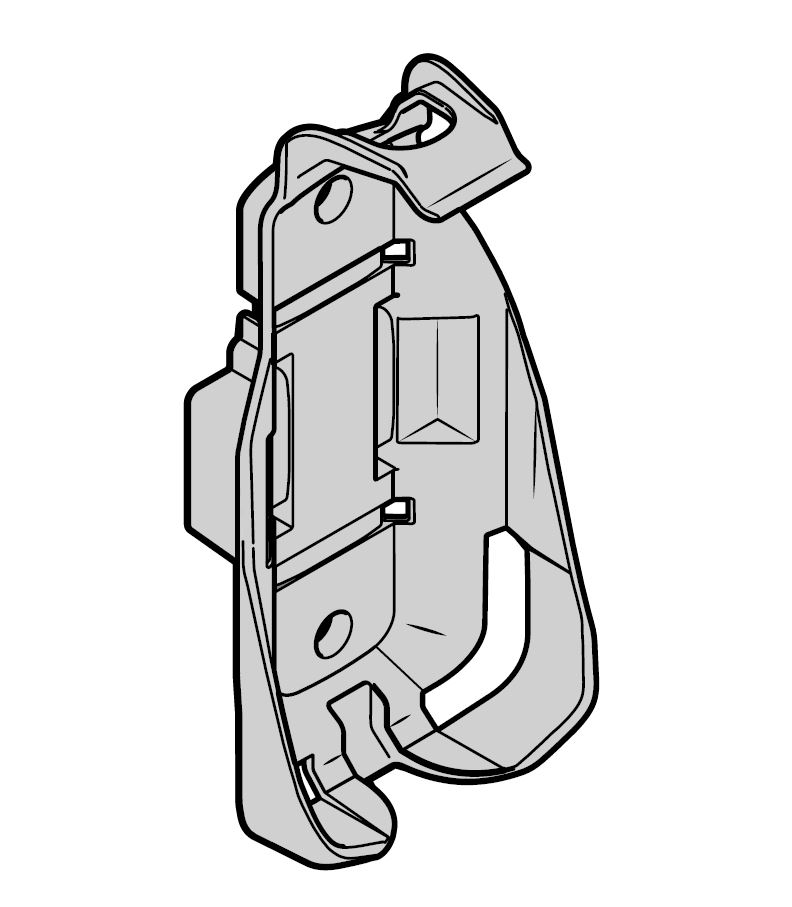 Hörmann Handsenderhalterung für HSI 3 BS, Schwarz für Handsender / 635059 BILD 1