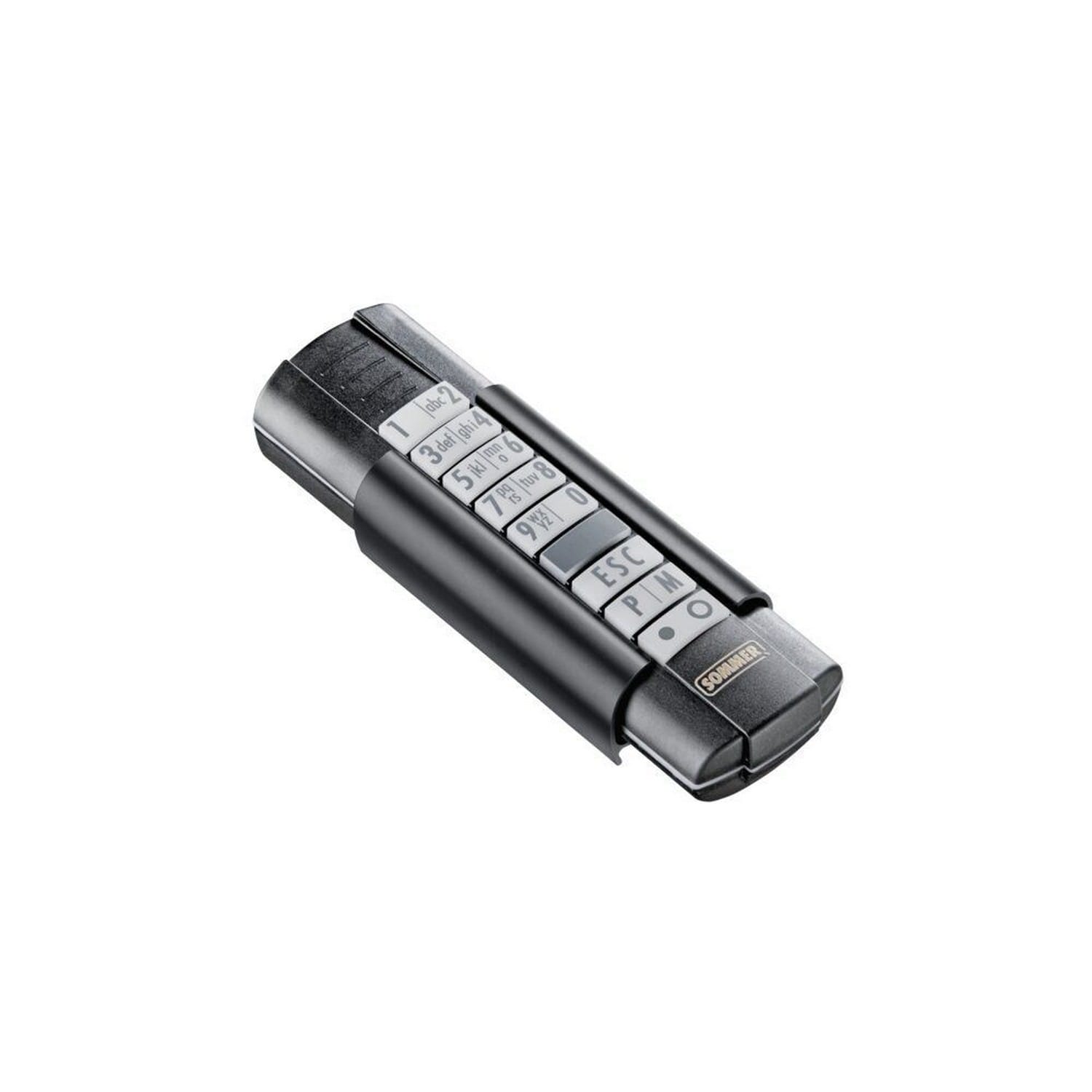 Sommer 12-Befehl-Handsender Telecody+, Schwarz/Schwarz / S1021200039