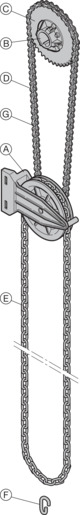 Hörmann Handkettenzug komplett,Rundstahlkette,Feld 2 für Industrie-Sektionaltor BILD 1