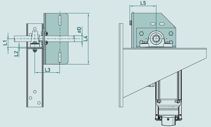 GfA Drehmomentstütze Baureihe SG63F-SIK / SG85F