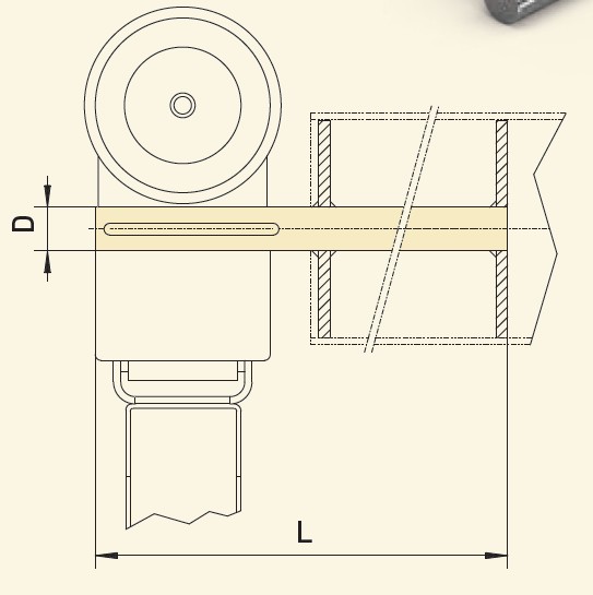 GfA Wellenbolzen Typ C Ø 25 mm, L=350 mm / 30003007
