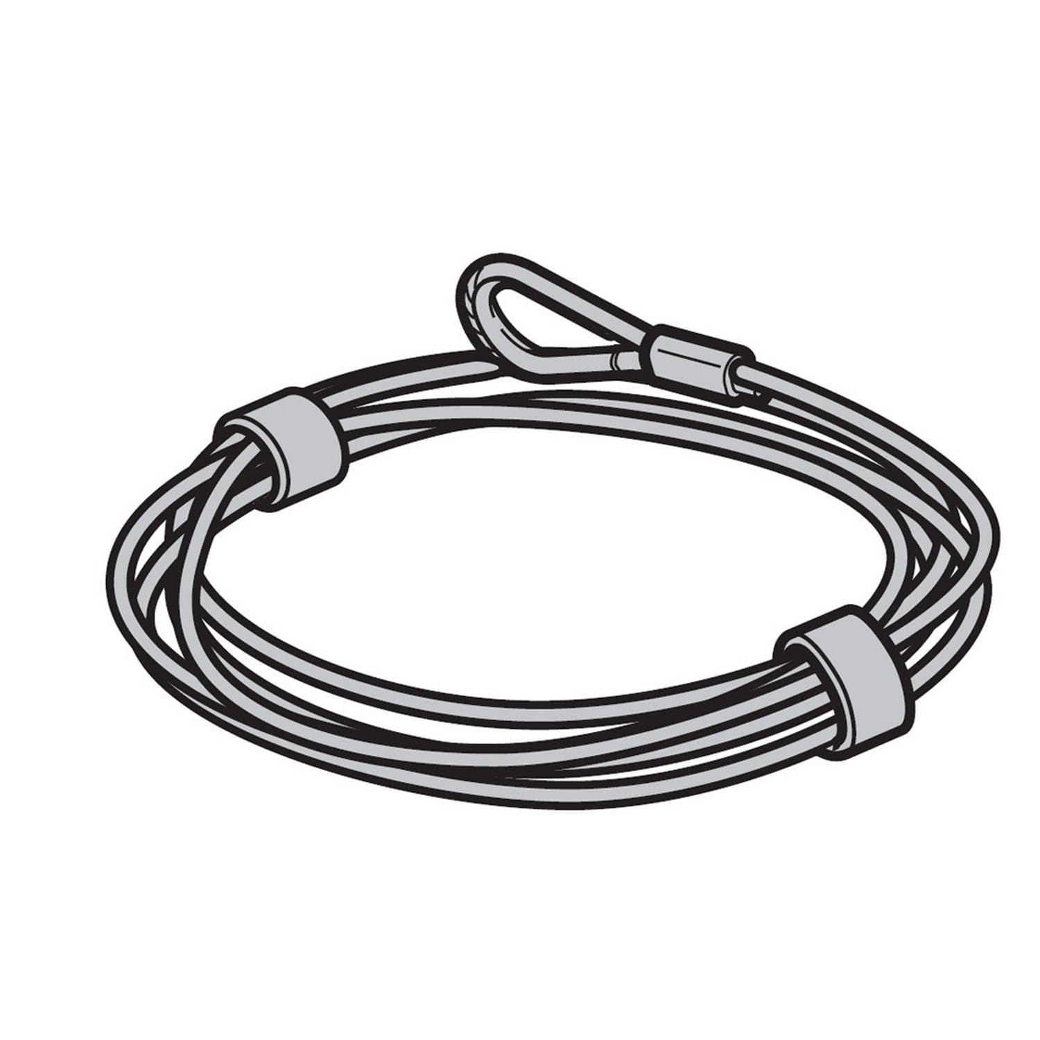 Hörmann Drahtseile Ø 3mm Beschlag N, 3040mm, bis Torhöhe 2250mm für Sektionaltor BILD 9