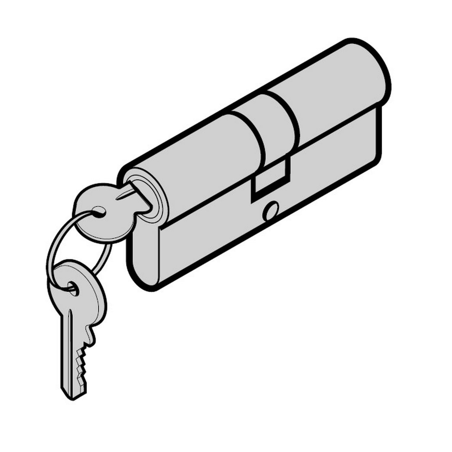 Hörmann Profilzylinder 91 mm für Stahl-Objekttüren / 480230