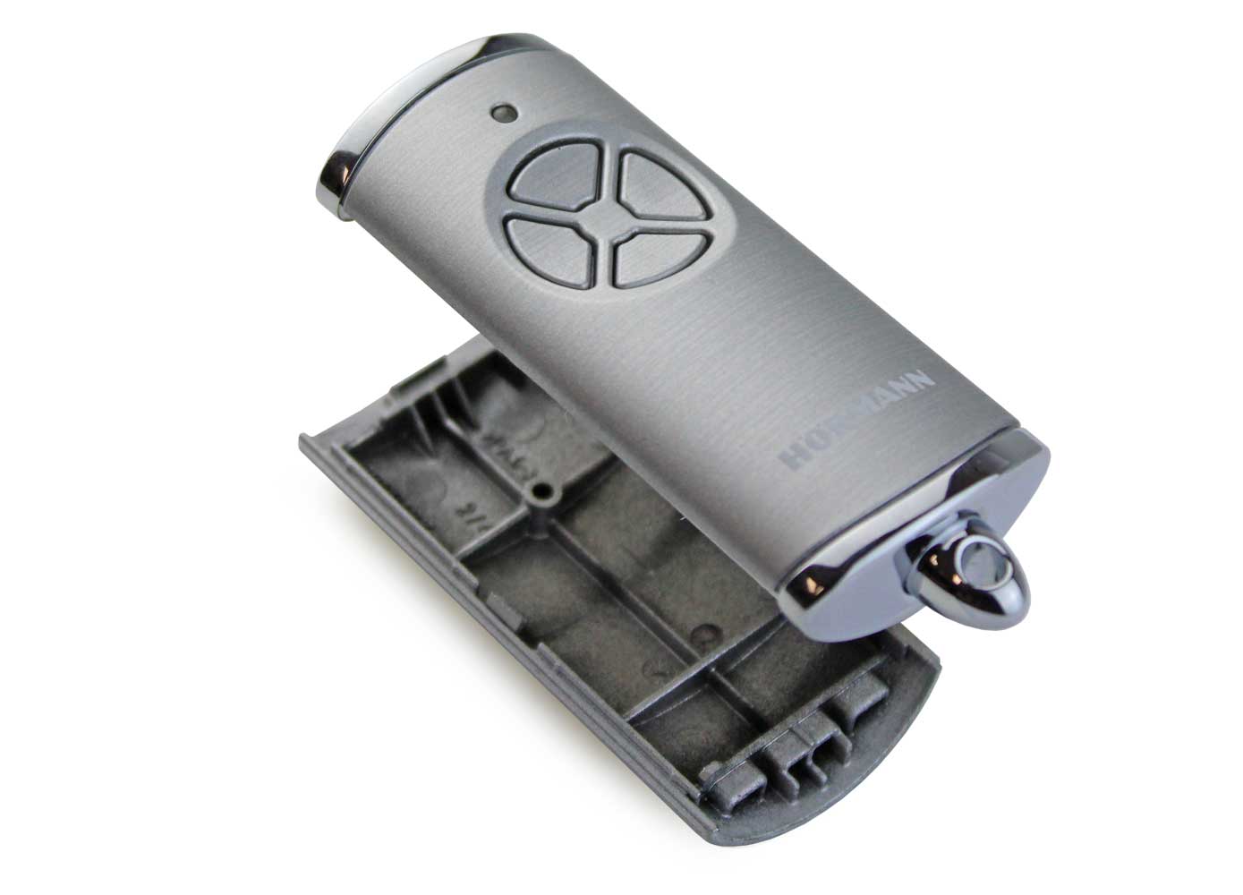 Hörmann Ersatz Gehäuse HSE 4 für Handsender 4-Tasten, silber/Chrom BILD 1