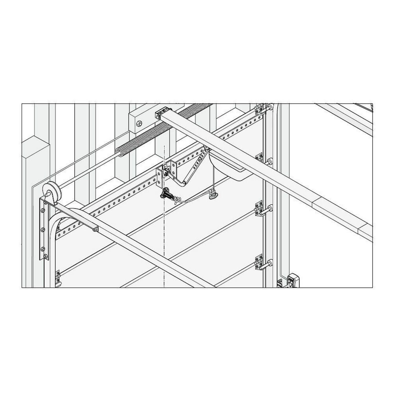 Sommer Notentriegelungsschloss, Ø 13 mm x 50 mm, „Standardkey“ für Gargentore BILD 9