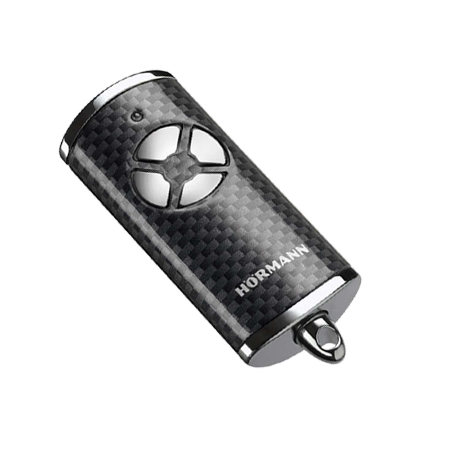 Hörmann Handsender HSE 4 BS (868 MHz), hochglanz Carbon/chrom für Antriebe