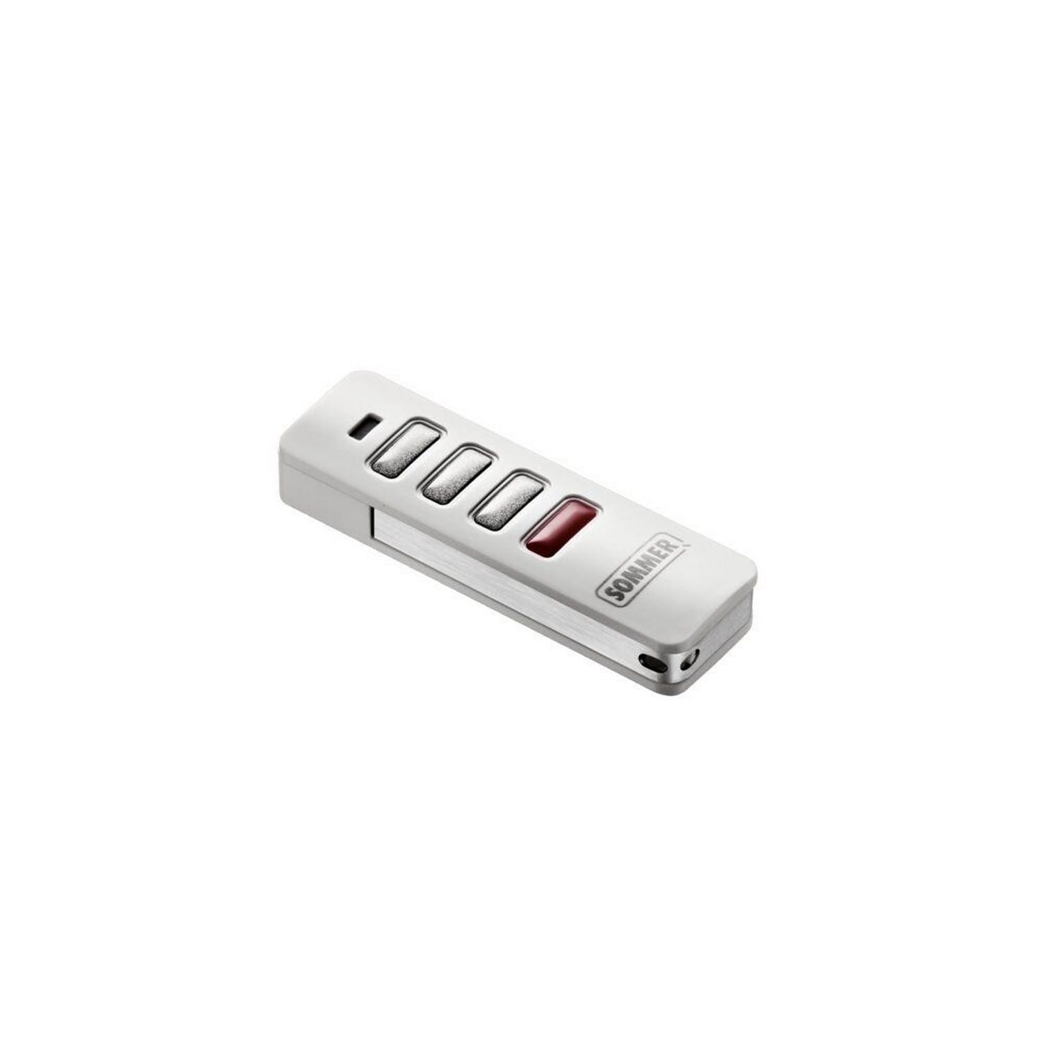 Sommer Handsender 3-Tasten Pearl Status 868,95MHz weiß/Edelstahl für Antriebe BILD 1