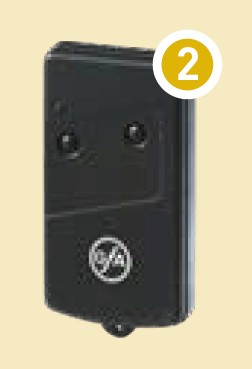 GfA Midi-Funkhandsender SKX2LC 2 Kanäle für Funkhandsender / 40012143