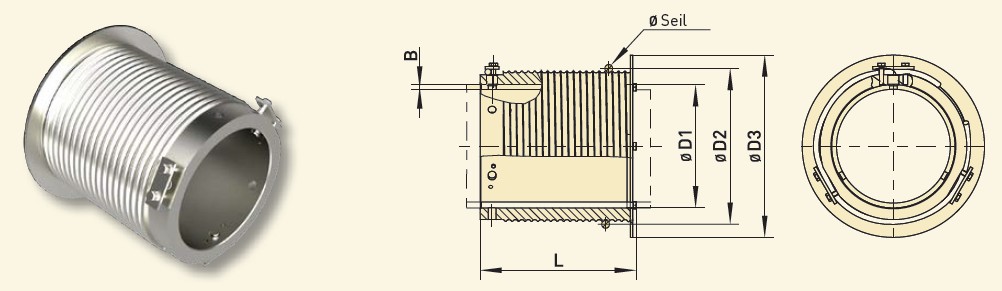 GfA Seiltrommel Typ A 160-6R-133 für Siederohre / 30001196