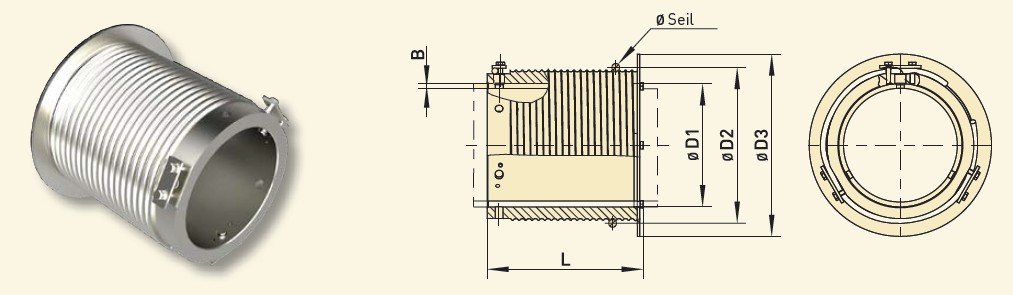 GfA Seiltrommel Typ A 200-8L-159 für Siederohre / 30001864
