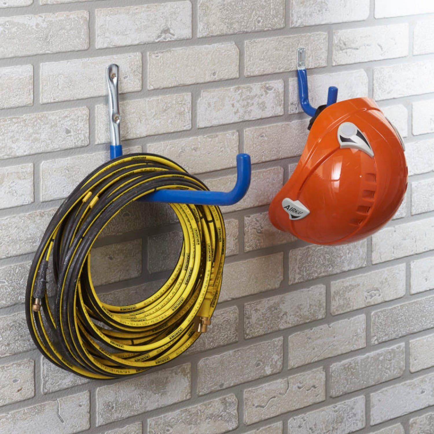 MOTTEZ Wandhaken 6er Set Tiefe 160 mm Tragkraft 50 kg schützender Ummantelung