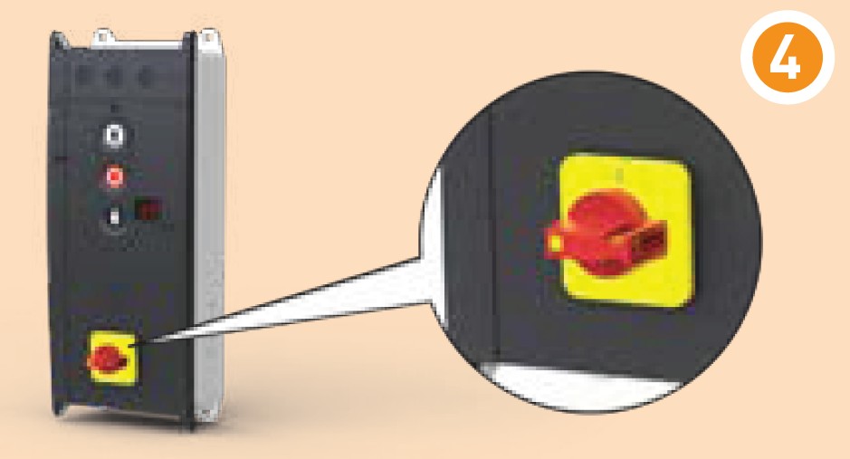 GfA TS 959 mit Hauptschalter 1N~230 V für Torsteuerung