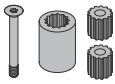 Hörmann Wellenverlängerung 30mm Silber (E2/C0) für Antriebe & Steuerungen BILD 1