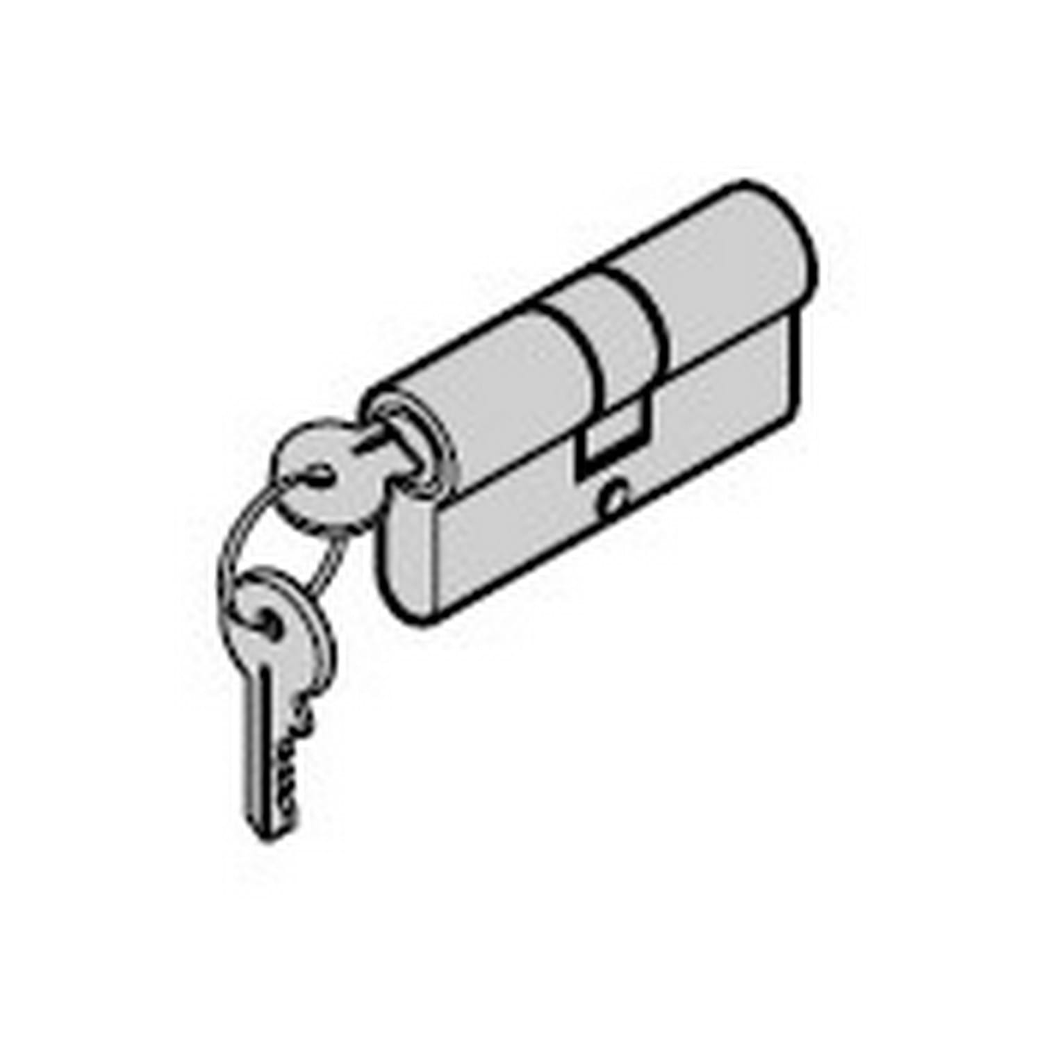 Hörmann Profilzylinder 96 mm mit Aufbohrschutz für Stahl-Objekttüren