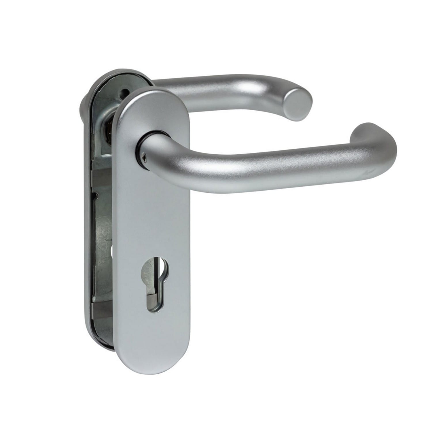 Hörmann FS Drückergarnitur D110 Aluminium für Feuerschutz- & Multifunktionstüren BILD 1