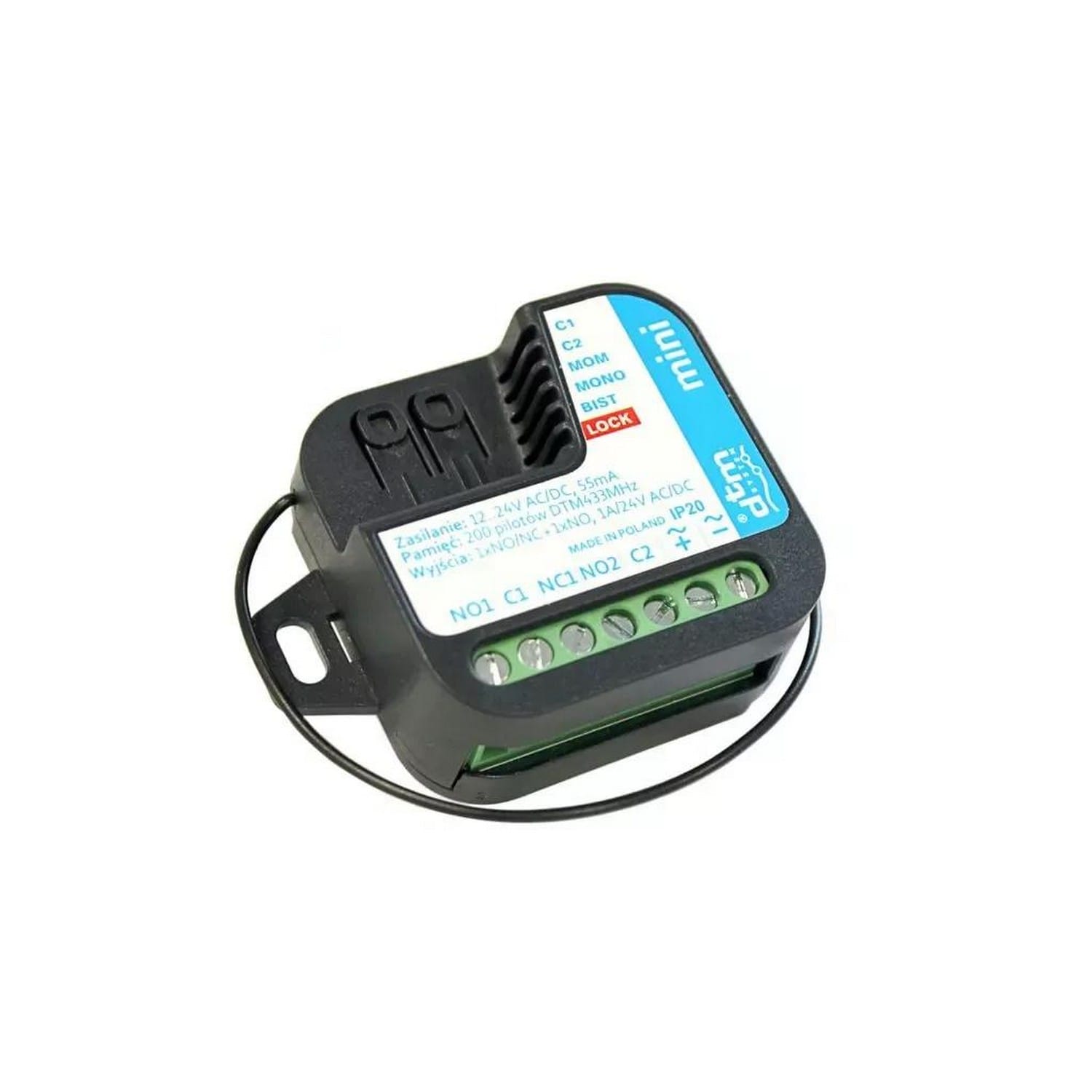 DTM MINI 2-Kanal Funkempfänger, 433 MHz, schwarz / DTM10049 BILD 1