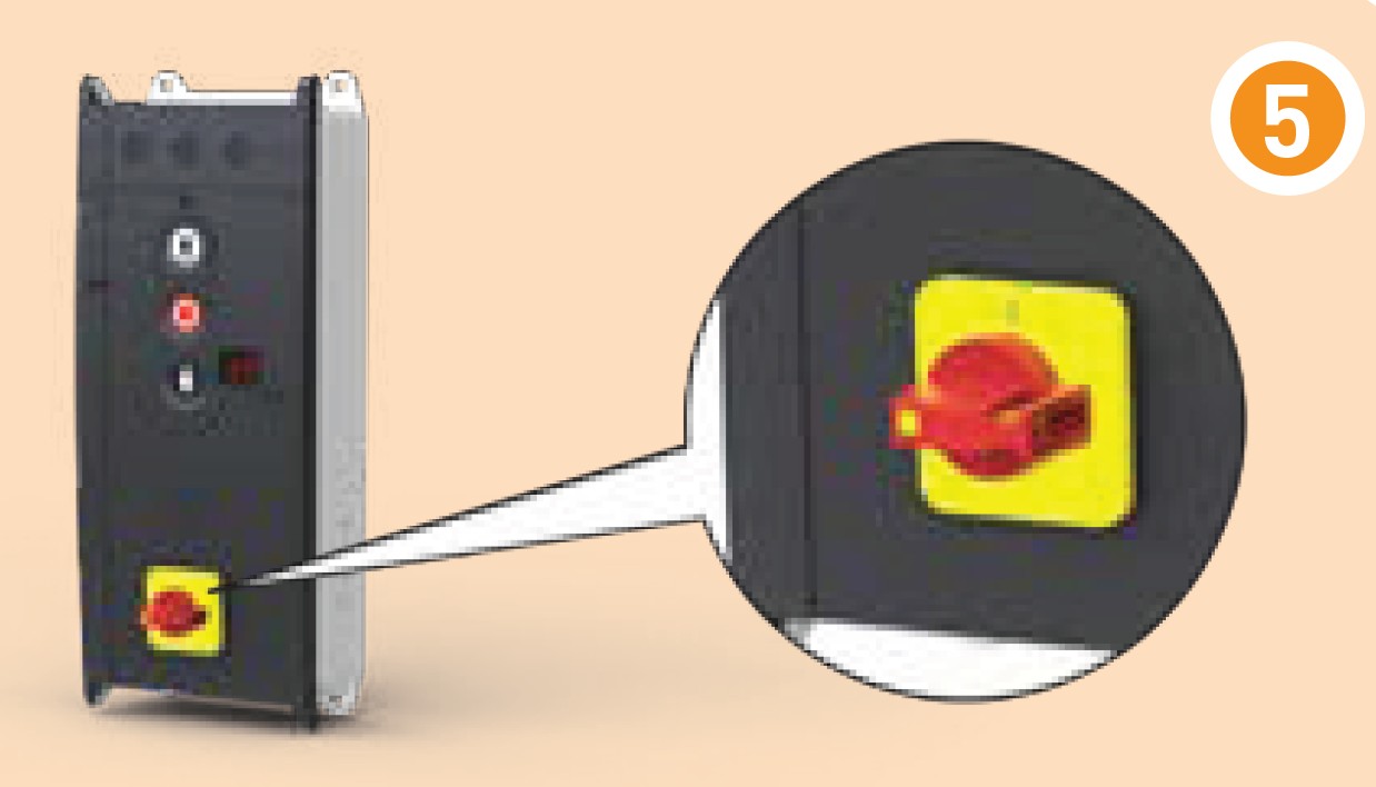 GfA TS 970 mit Hauptschalter 1N~230 V für Torsteuerung