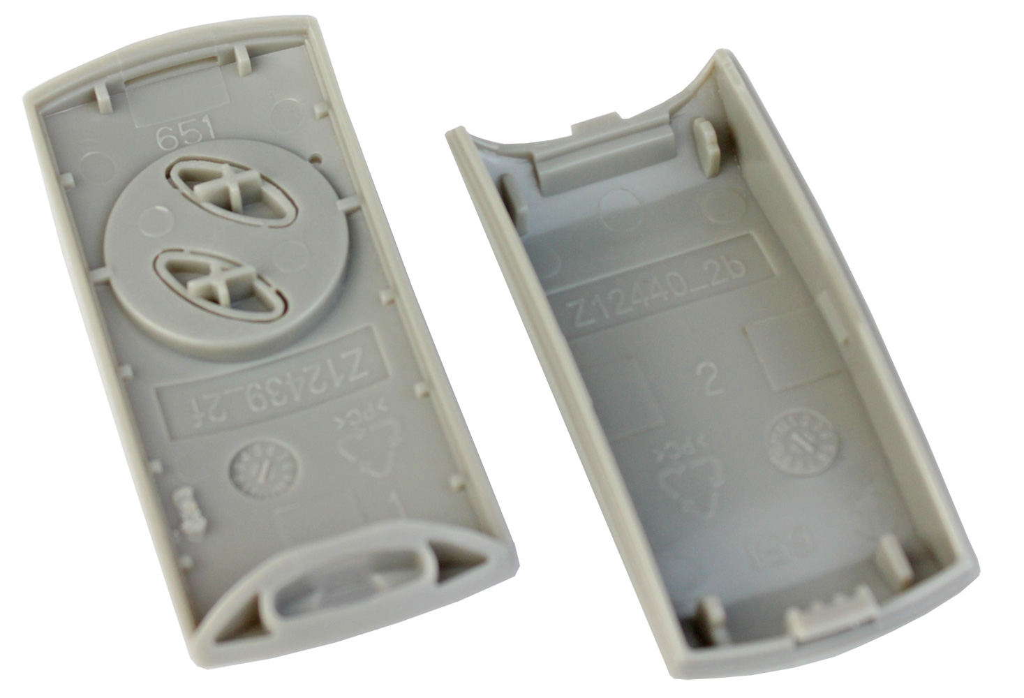 Hörmann Ersatz Gehäuse RSE 2 für EcoStar Handsender (433 MHz), hellgrau BILD 2