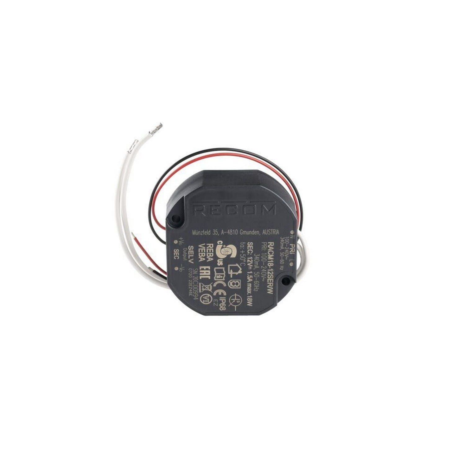 Sommer Netzteil 230V/12V/1,5A DC, 57x53x25 / 10361 BILD 2